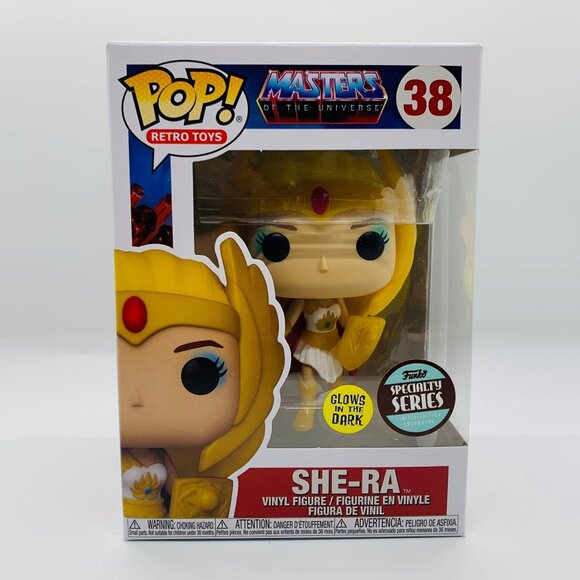 Funko Pop! Masters of the Universe MOTU She-Ra Glow GITD Specialty Series Figure - Picture 3 of 9